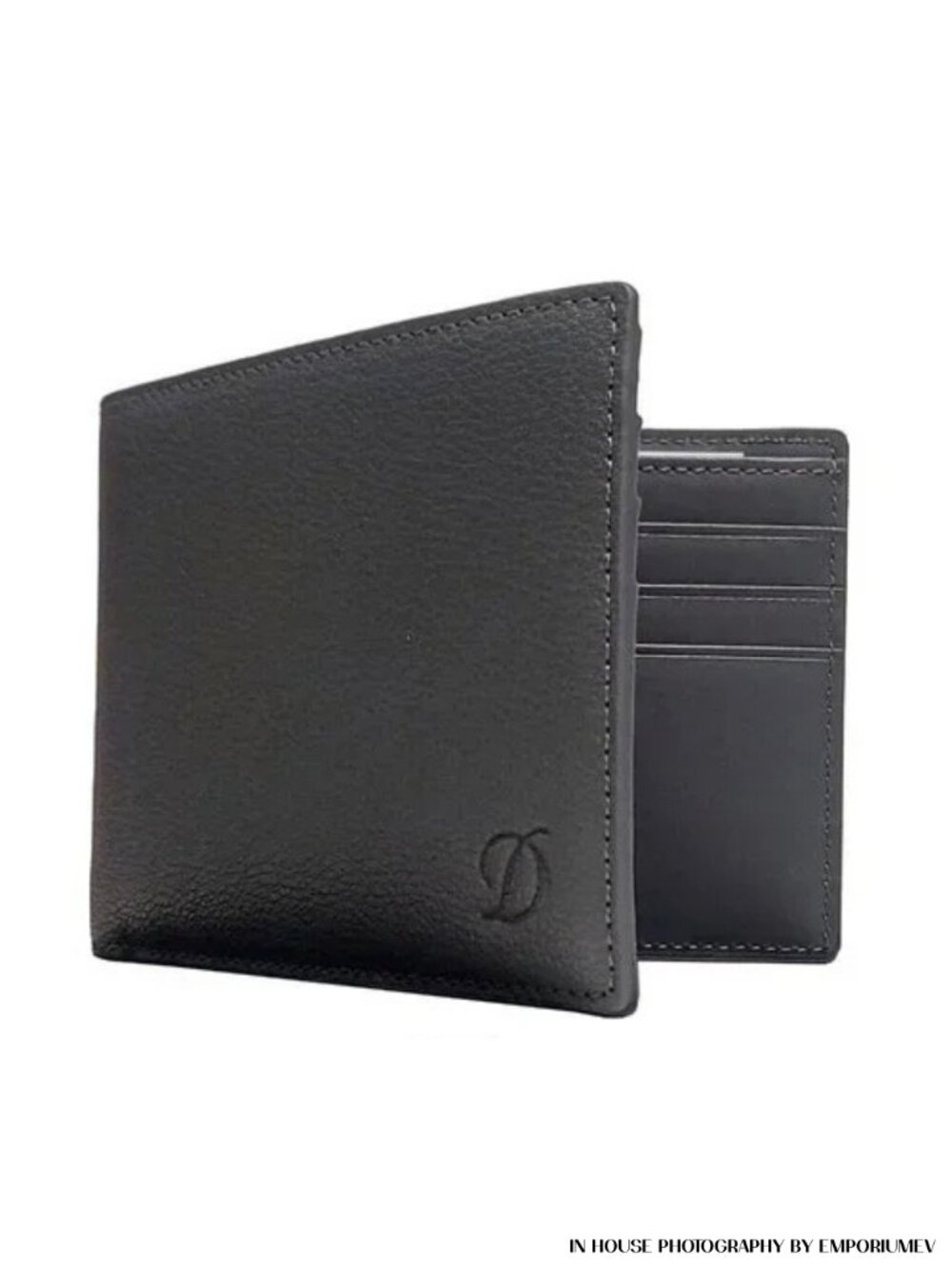 S.T. Dupont 093000C Outlet SLG Grey Grain Leather 6 CC Men Wallet Bill Holder